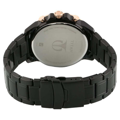 Multifunction Black & Stainless Steel Men's Watch 1747KM02