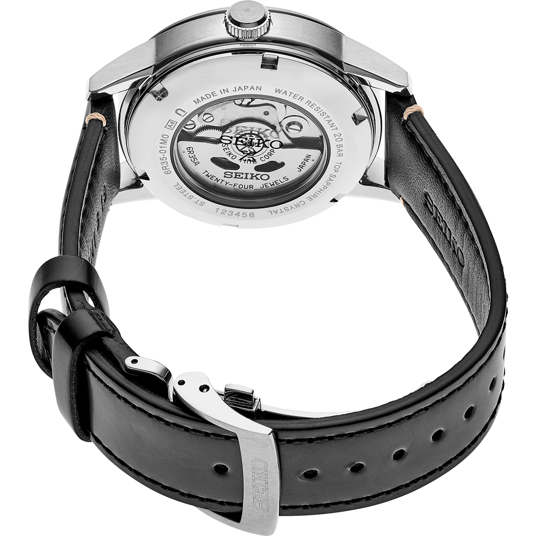 Seiko Analog green & Leather Men's Watch SPB245J1