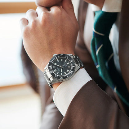 Seiko Analog Gray & Stainless Steel Men's Watch SPB143J1