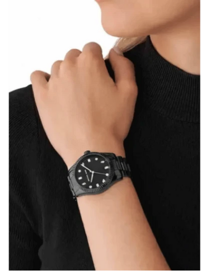 Michael Kors Analog Black & Stainless Steel Women's Watch MK7442