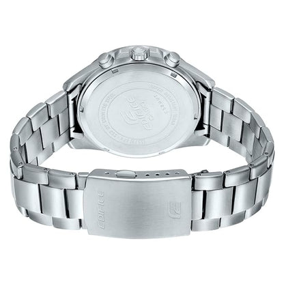 CASIO Chronograph Black & Stainless Steel Men's Watch ED554