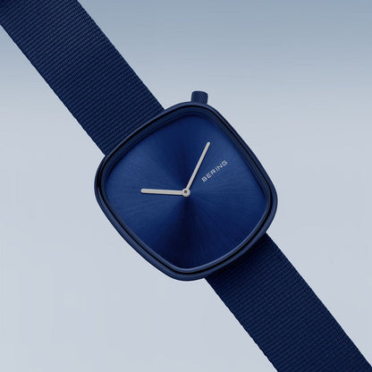 Bering Analog Blue & Nato Men's Watch 18040 397