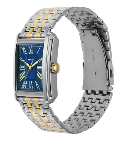 Fossil  Blue & Stainless Steel Men's Watch FS6010