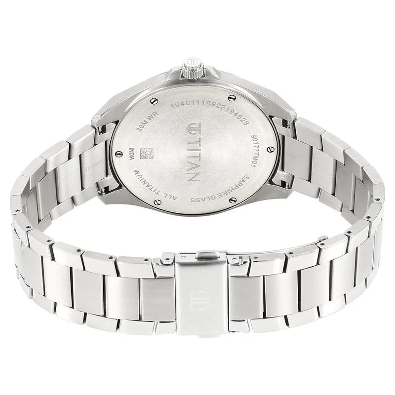 Analog Blue & Stainless Steel Men's Watch 90177TM01