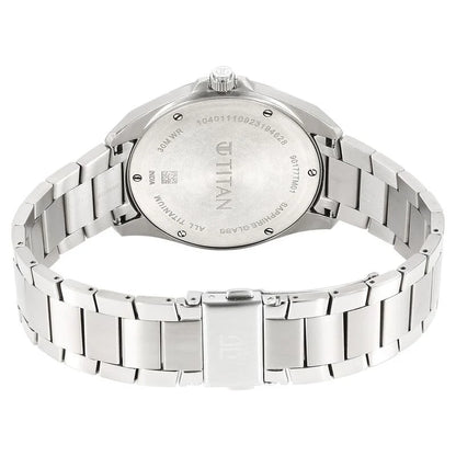 Analog Blue & Stainless Steel Men's Watch 90177TM01
