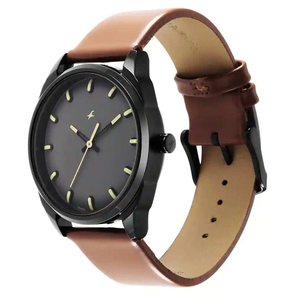 Fastrack Analog Brown & Leather Men's Watch 3273NL03