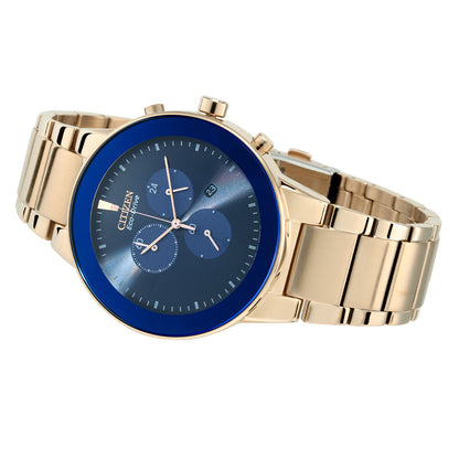 Citizen Analog Blue & Stainless Steel Men's Watch AT2243 87L