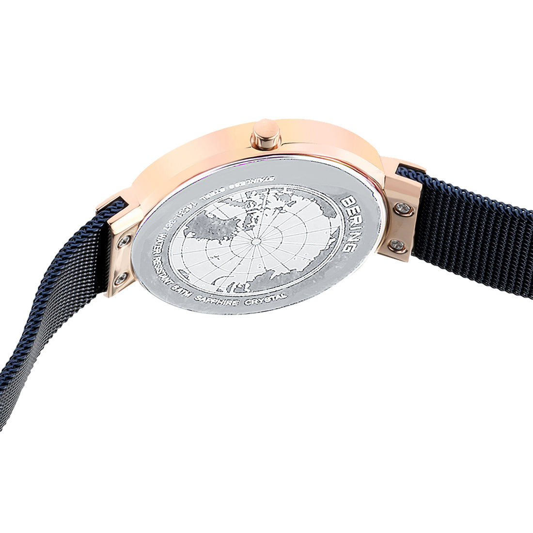 Bering Analog Blue & Milanese Women's Watch 14531 367