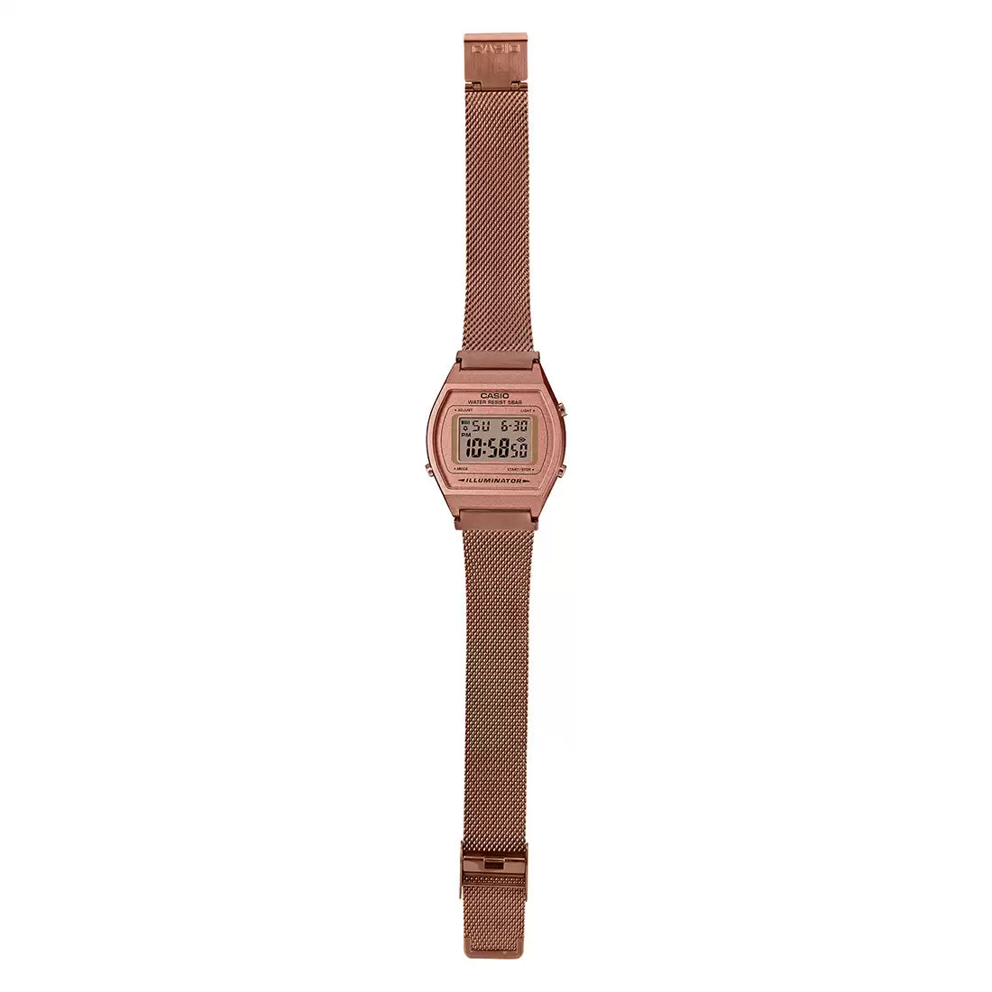Casio Digital Rose Gold & Stainless Steel Unisex Watch D216