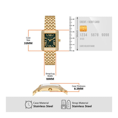 Michael Kors  Green & Stainless Steel Women's Watch MK4742