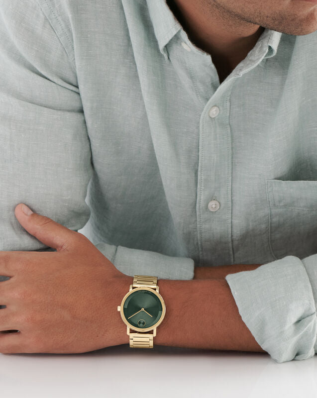 Movado  GREEN & Stainless Steel Men's Watch 3601156