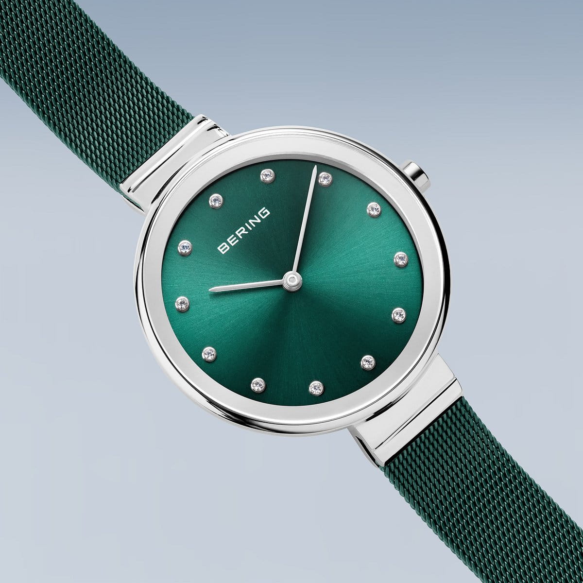 Bering Analog Green & Milanese Women's Watch 12034 808