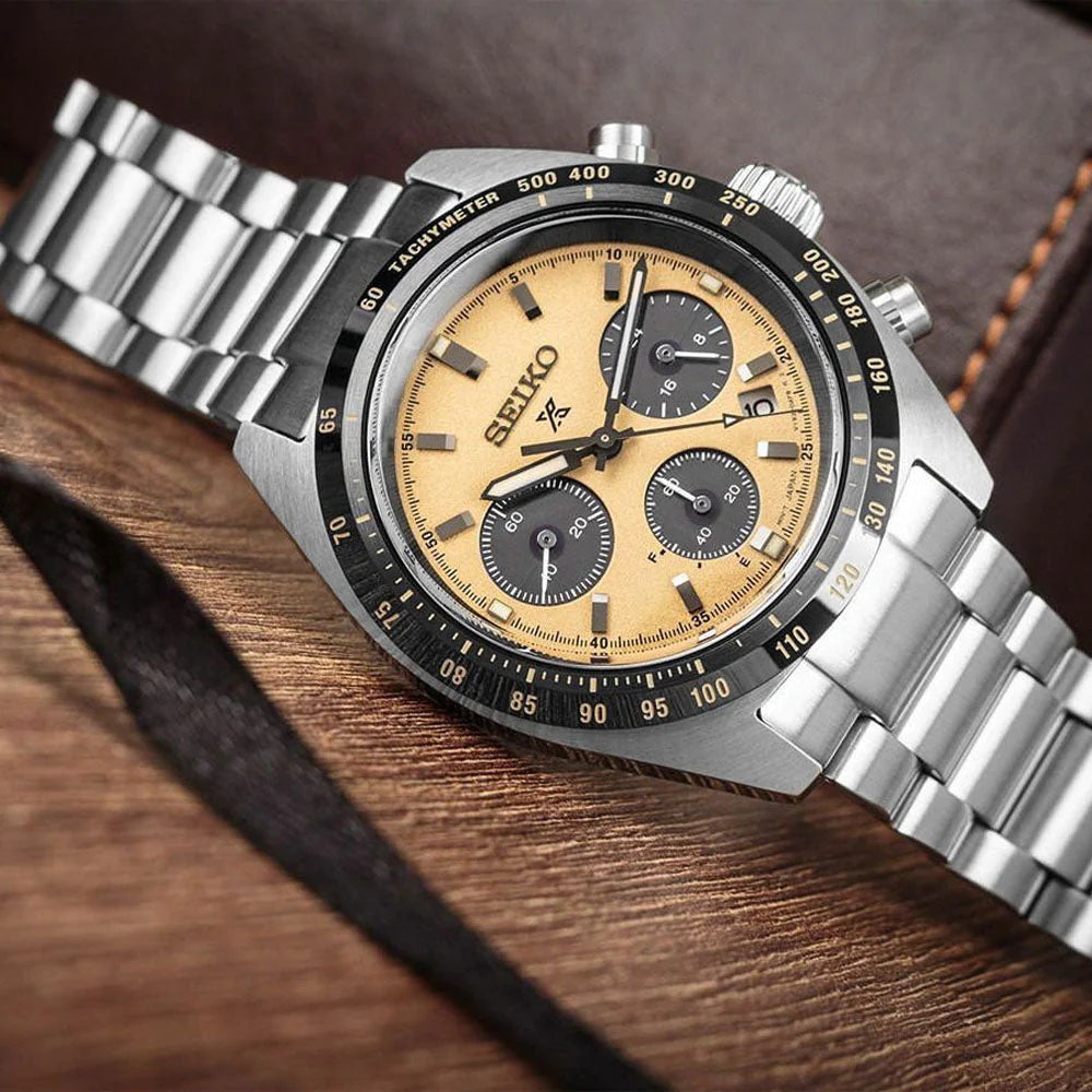 Seiko Chronograph Gold & Metal band Men's Watch SSC817P1