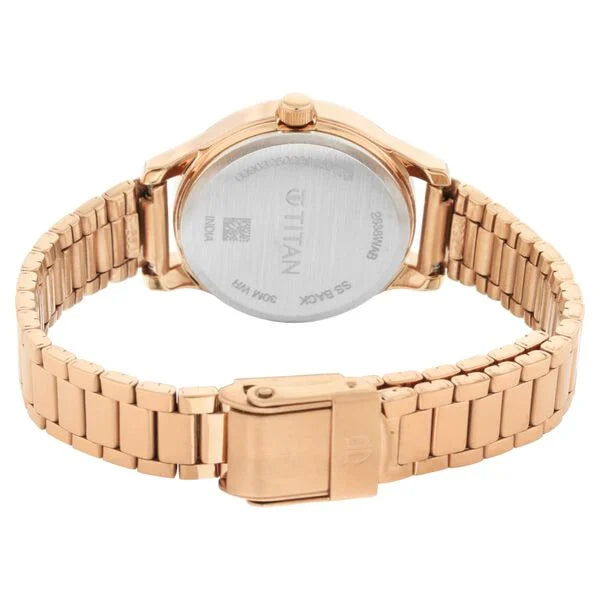 Analog Rose Gold & Metal Women's Watch NS2638WM01