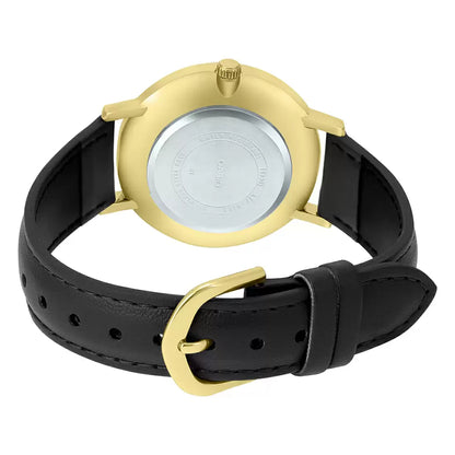 Casio Analog Black & Leather Women's Watch A1785