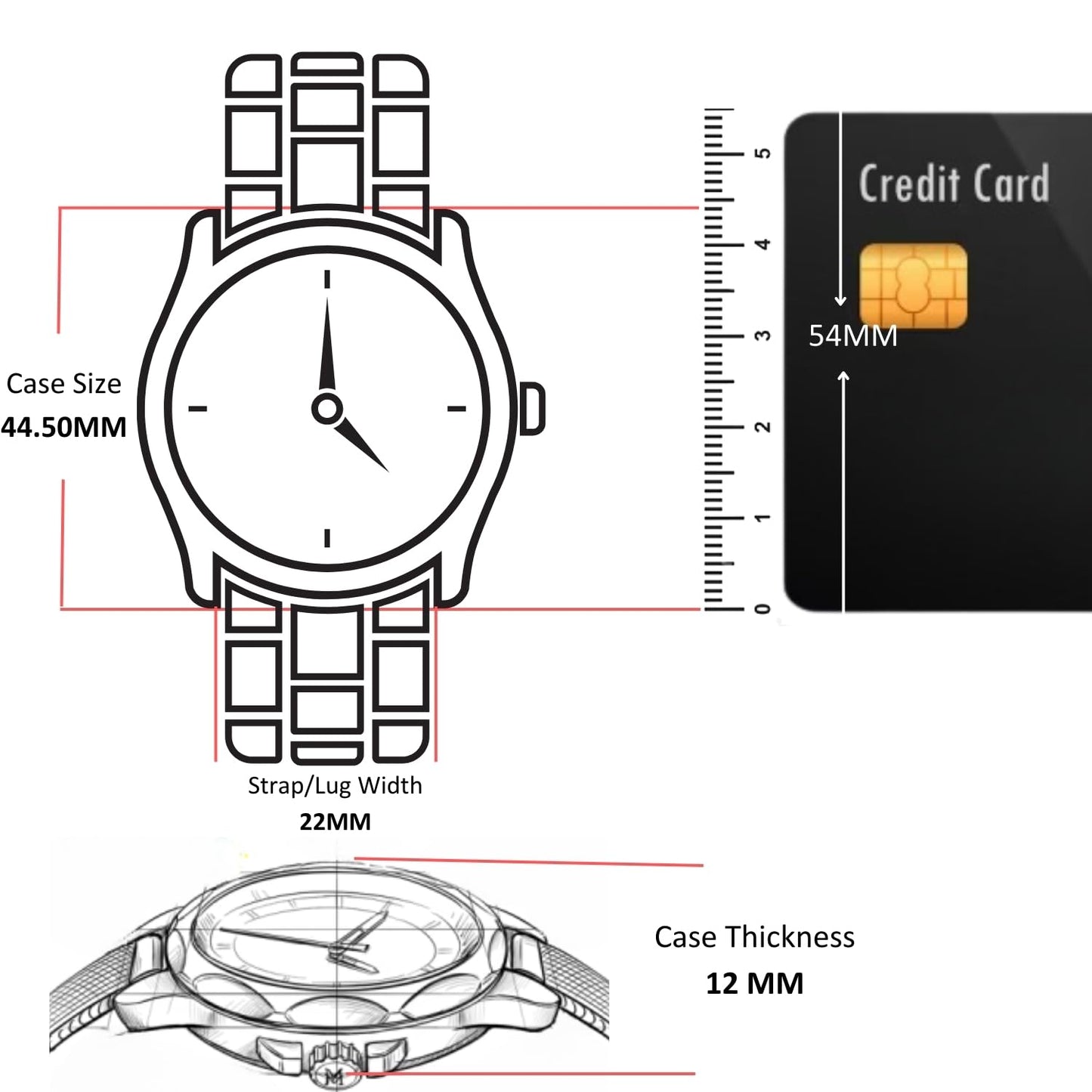 Coach Charter Qtz Fashion Chrono Black Tonneau Dial Men's Watch|Ionic Plated Thin Gold Steel Material|Gold Color Band