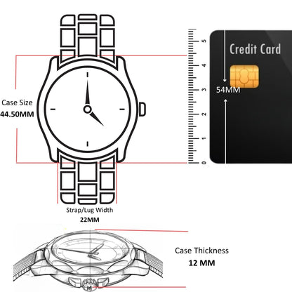 Coach Charter Qtz Fashion Chrono Black Tonneau Dial Men's Watch|Ionic Plated Thin Gold Steel Material|Gold Color Band