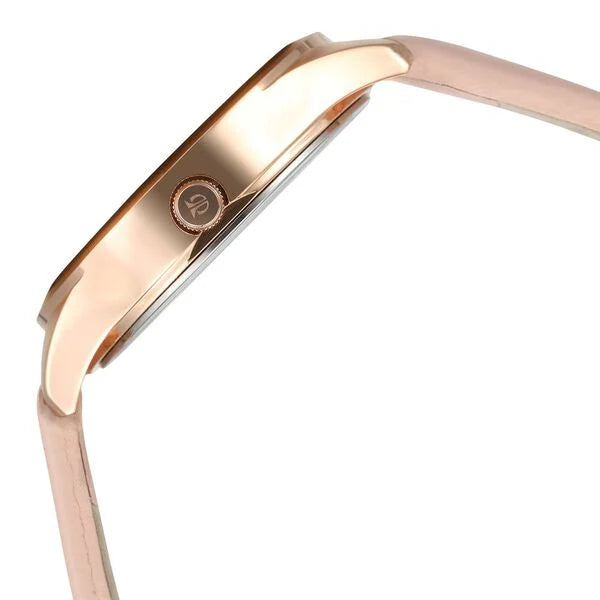 Analog Pink & Leather Women's Watch NS2570WL01