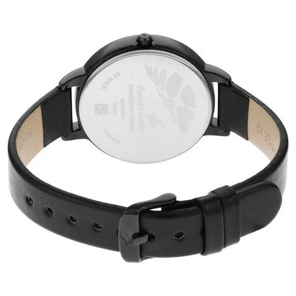 Fastrack Analog Black & Leather Women' NS6234NL01