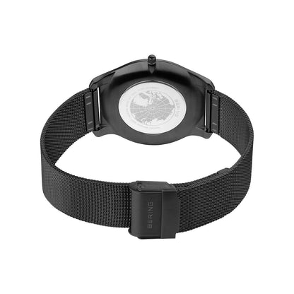 Bering Analog Black & Milanese Men's Watch 18340 222