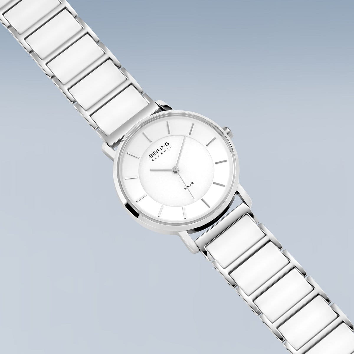 Bering White Analogue Women Watch