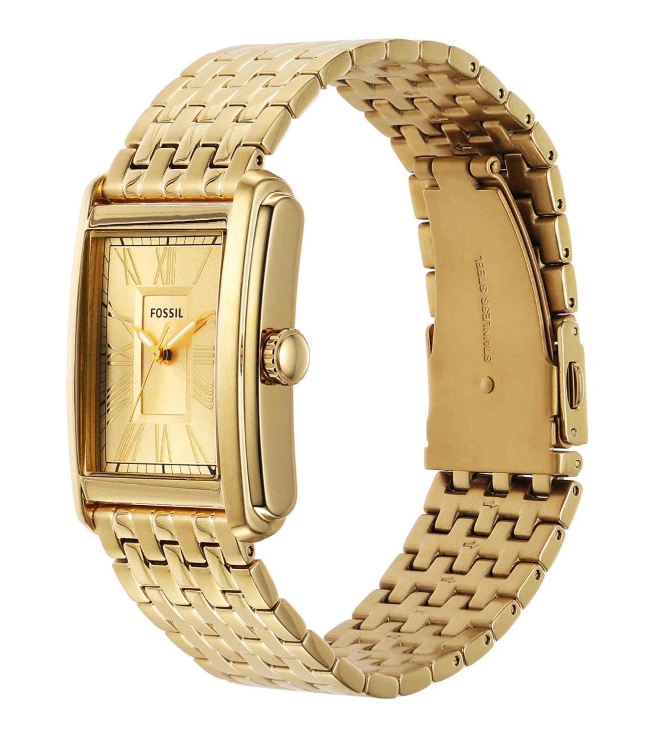 Fossil  Gold & Stainless Steel Men's Watch FS6009
