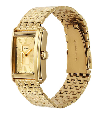 Fossil  Gold & Stainless Steel Men's Watch FS6009