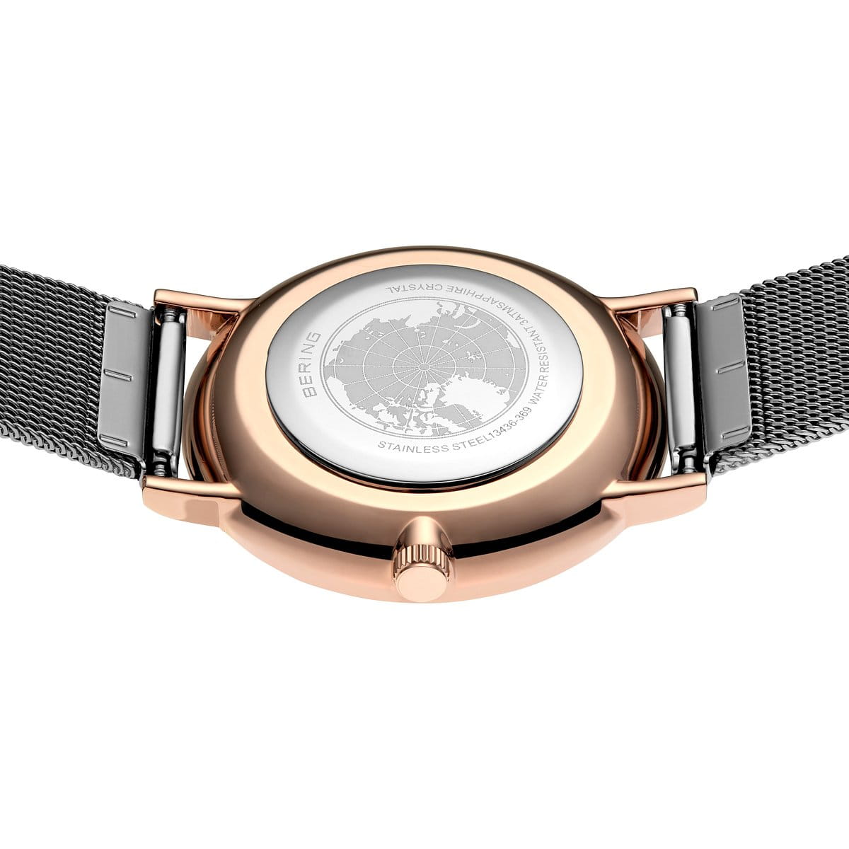 Bering Analog Grey & Milanese Women's Watch 13436 369