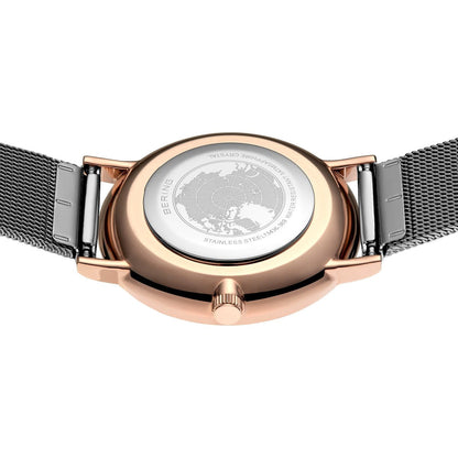 Bering Analog Grey & Milanese Women's Watch 13436 369