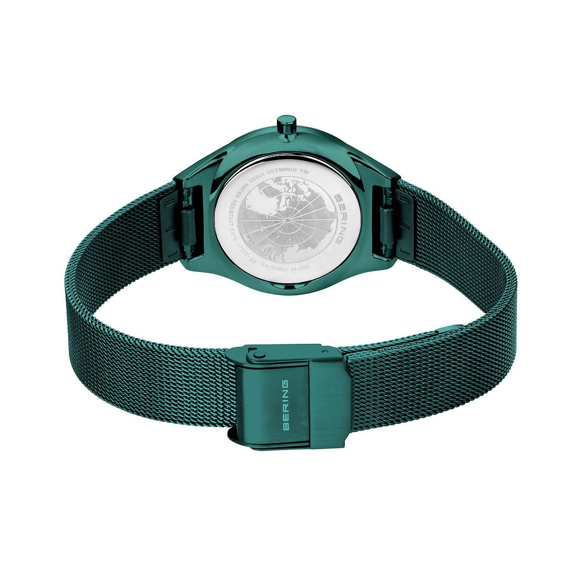 Bering Analog Green & Milanese Wowen's Watch 18729 888