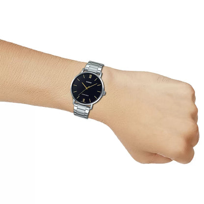 Casio Analog Black & Stainless Steel Men's Watch A1612