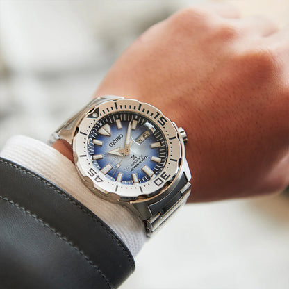 Seiko Analog Blue & Metal band Men's Watch SRPG57K1