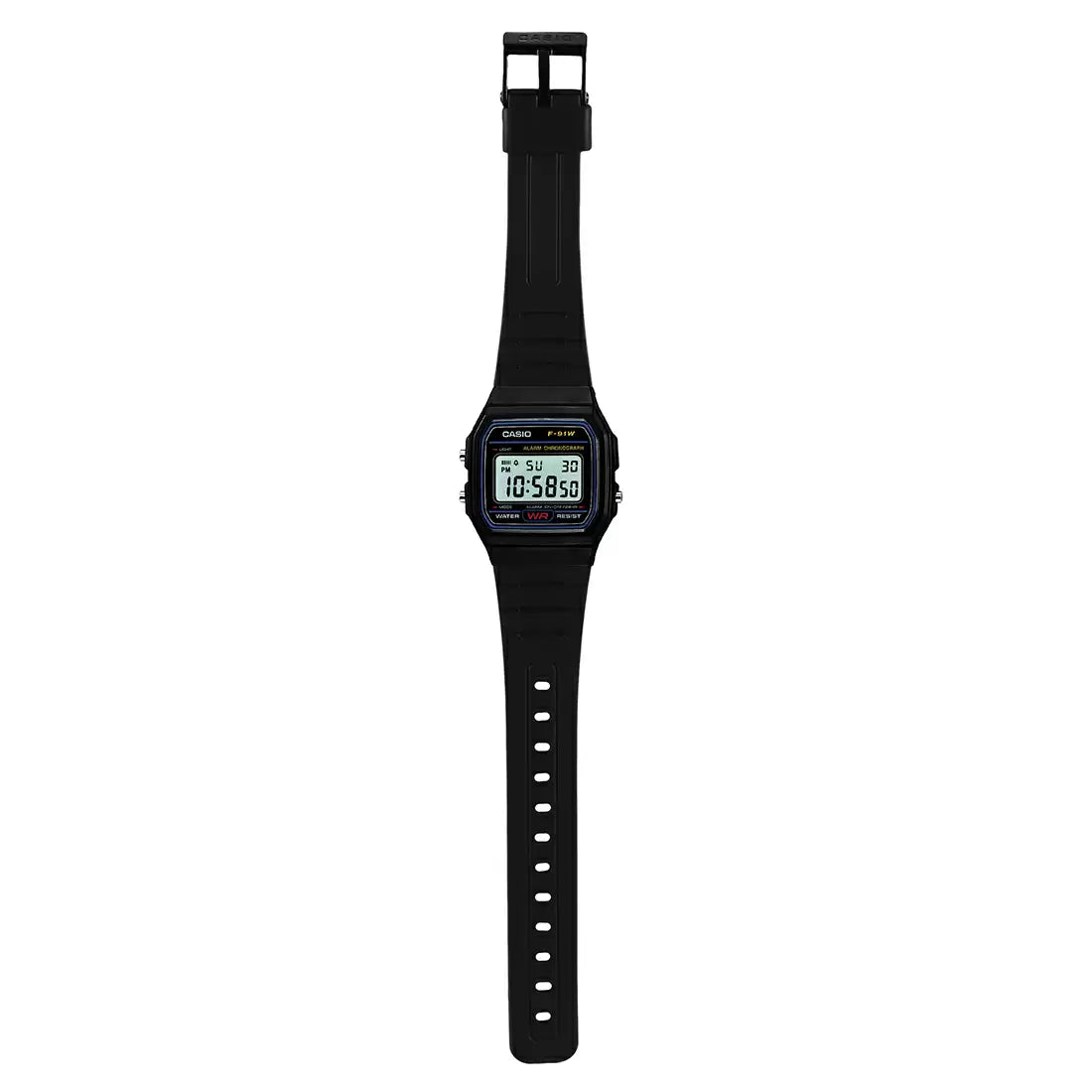 Casio Digital Black & Resin Men's Watch D002