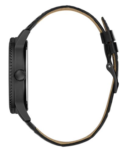 Guess  Black & Leather Men's Watch GW0566G2