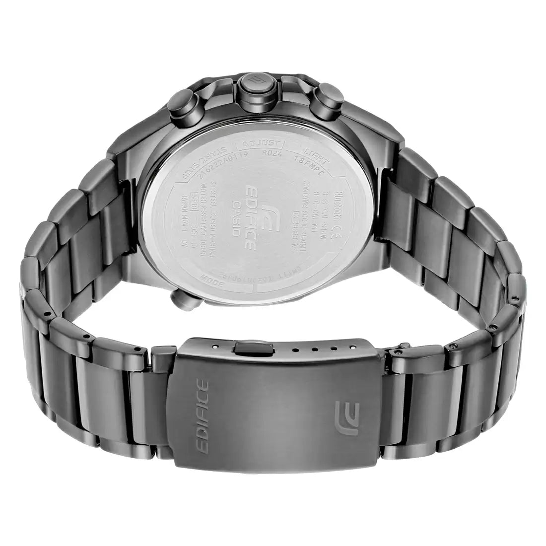 CASIO Analog-Digital Black & Stainless Steel Men's Watch ED525