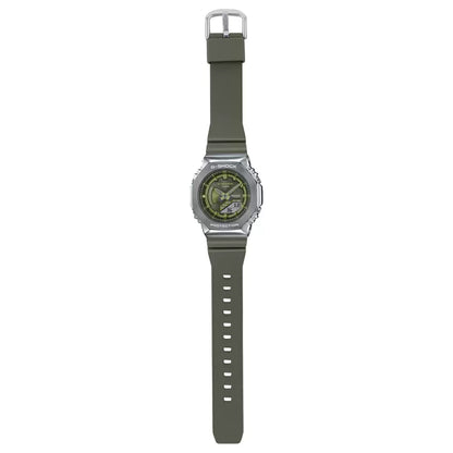 Casio Analog-Digital Green & Rubber Women's Watch G1163