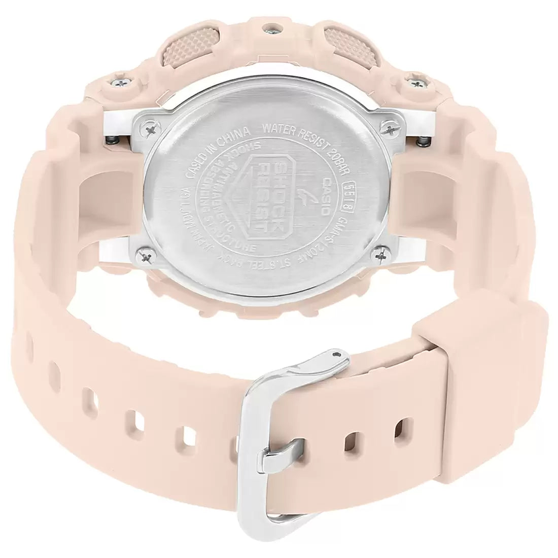 CASIO Analog-Digital Silver & Resin Women's Watch G732