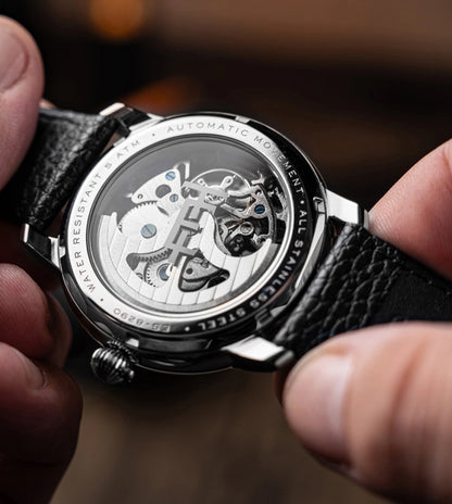 Earnshaw  Black & Leather Men's Watch ES 8290 01