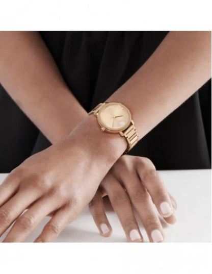 Movado  Rose Gold & Stainless Steel Women's Watch 3601143