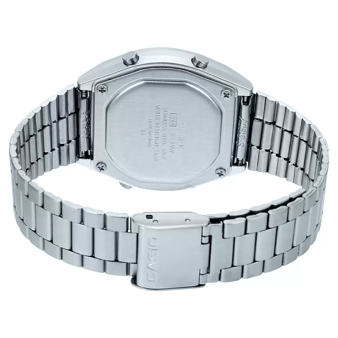 Casio Digital Silver & Stainless Steel Unisex Watch D186