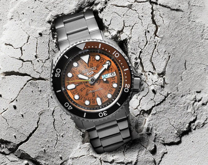 Seiko Analog Darkbrown & Metal band Men's Watch SRPJ47K1