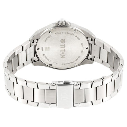 Analog Black & Stainless Steel Men's Watch 90177TM03