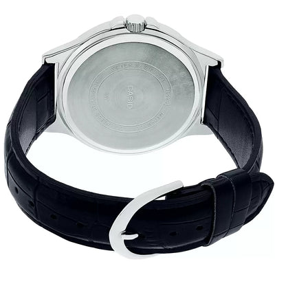 CASIO Chronograph Black & Leather Women's Watch A1149