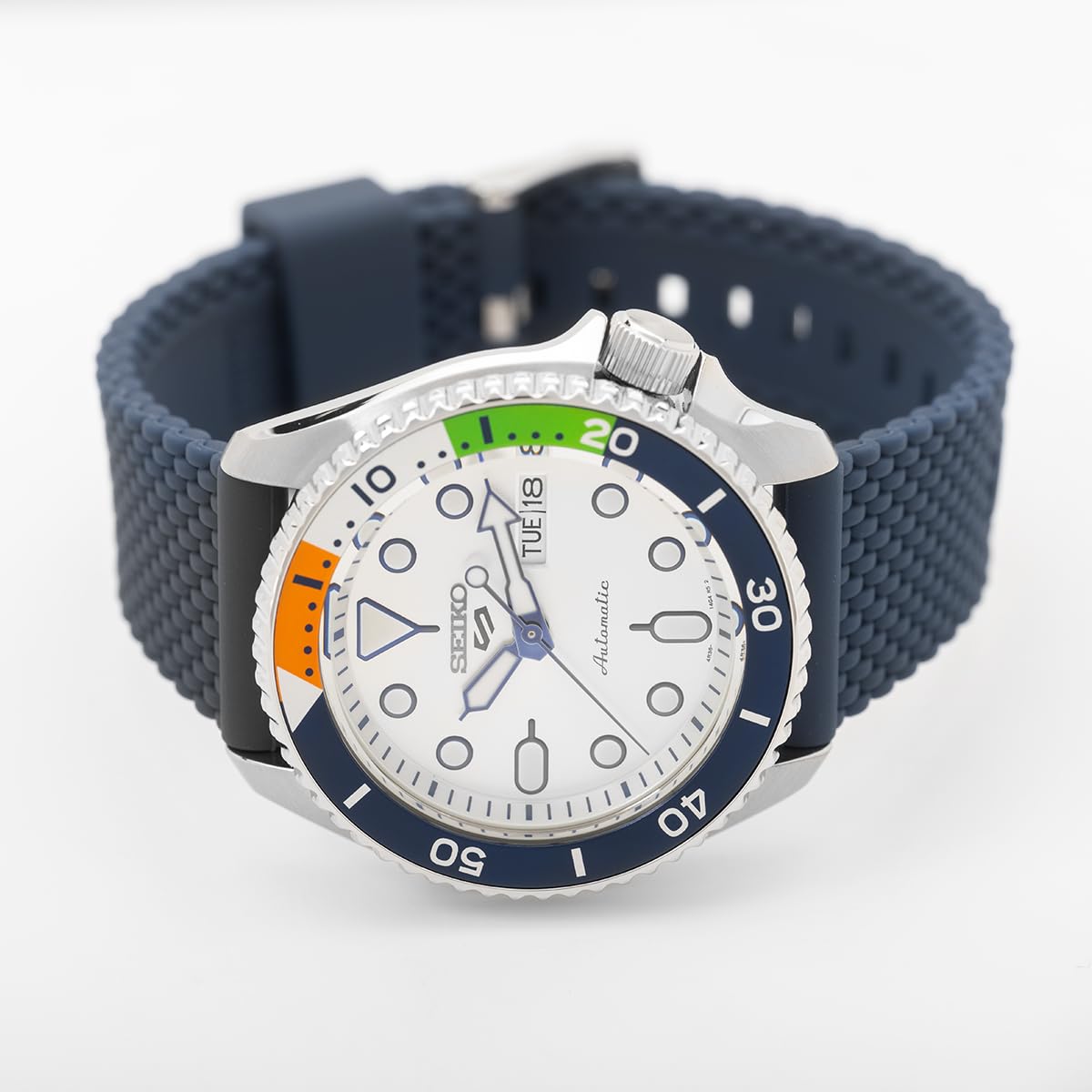 Seiko Analog White & Stainless Steel Men's Watch SRPK83K1