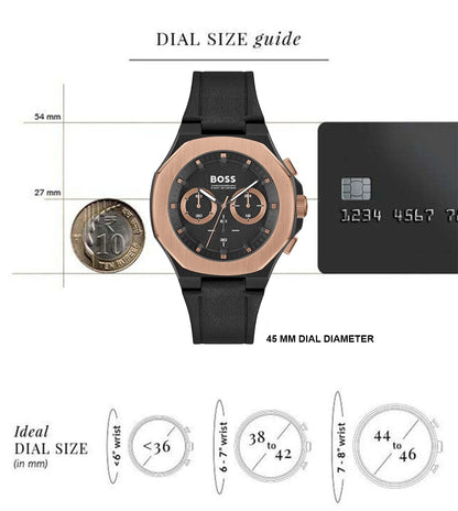 Hugo Boss Analog Black & Leather Men's Watch 1514089