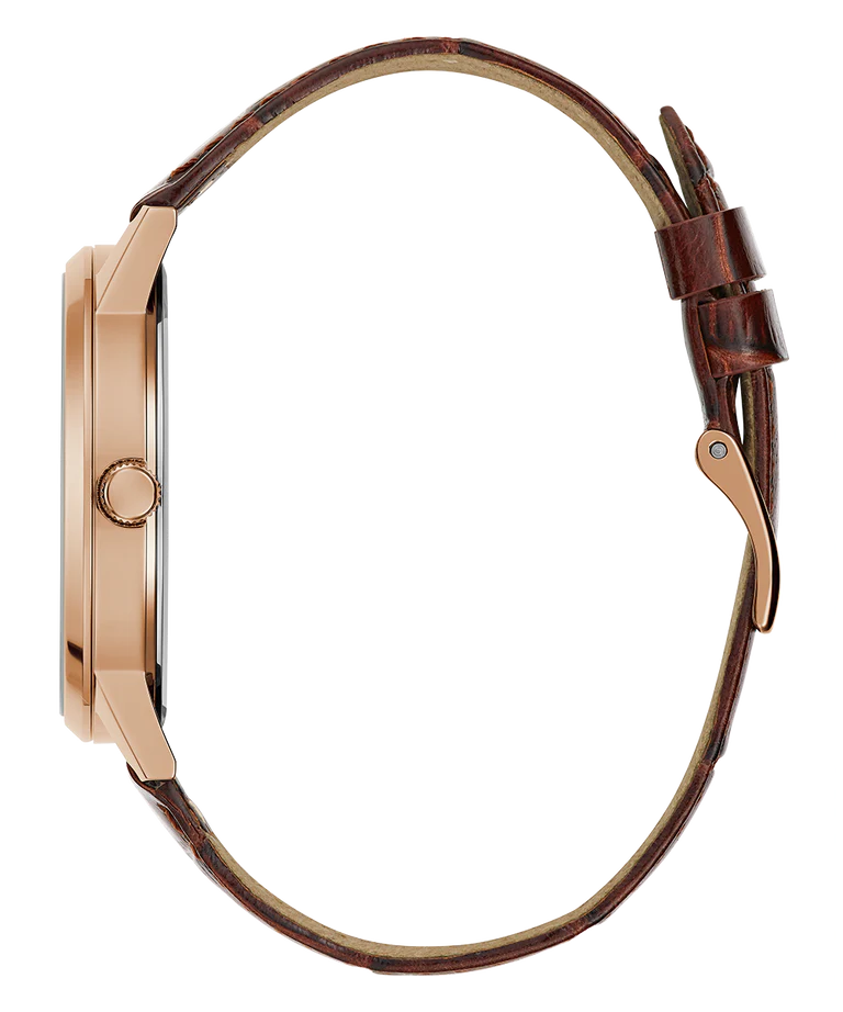 Guess Analog grey & Leather Men's Watch GW0570G2