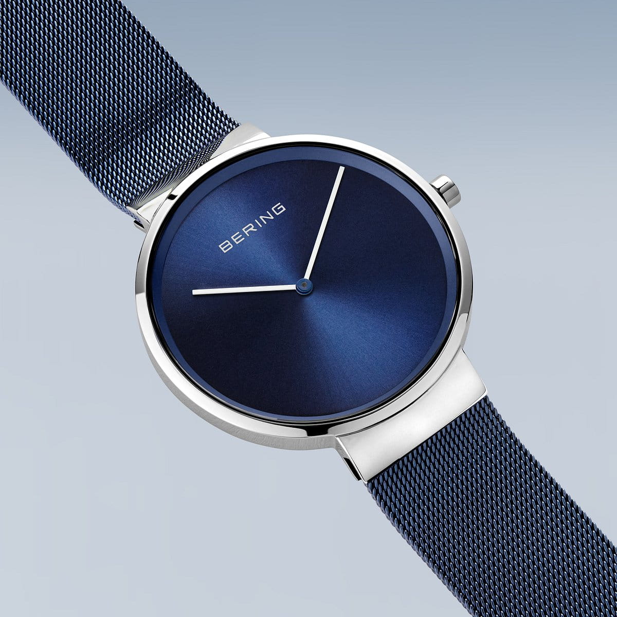 Bering Analog Blue & Milanese Men's Watch 14539 307
