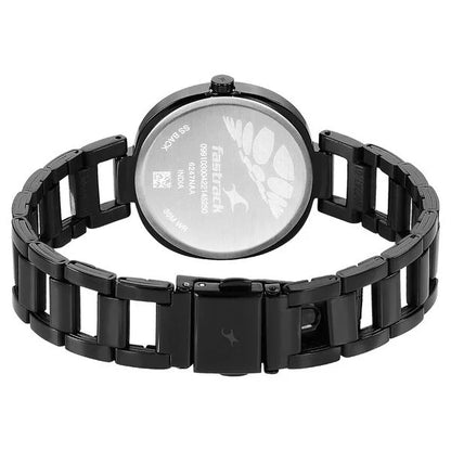 FASTRACK Analog Black & Stainless Steel Women's Watch NS6247NM02