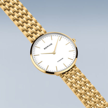 Bering White Analogue Women Watch