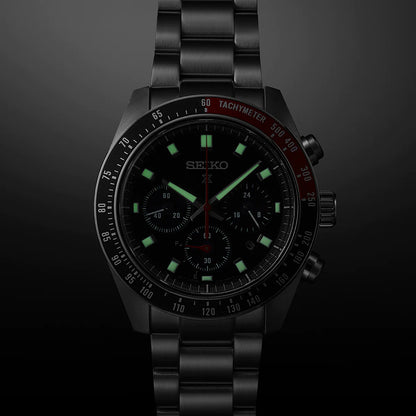 Seiko Chronograph Black & Metal band Men's Watch SSC915P1